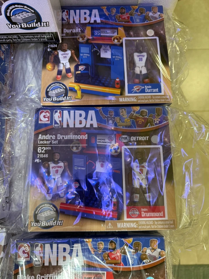 Lote de NBA C3 Construcción Colección Completa Todo Nuevo En Caja Más Armario Curry Foto 2 de 4