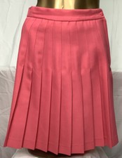 Vintage David Hollis Skirt Size 10 Pleated Zipper Pink Made In USA