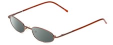 Metal Flex KIDS XX Girls Oval Polarized Sunglasses in Shiny Metallic Brown 48mm