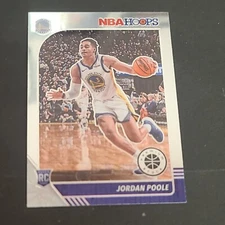 2019 NBA Hoops Premium Stock Jordan Poole Rookie #223 RC Warriors