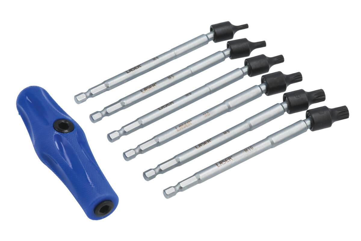 Laser 8225 Universal Joint Spline Bit Set 6pc
