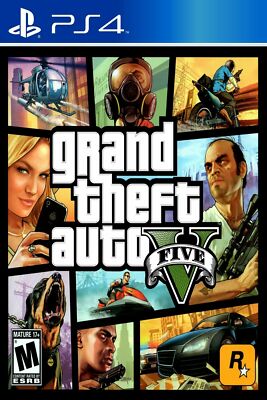Grand Theft Auto V GTA5 PS4 Game Poster Multiple Sizes 11x17-24x36 | eBay