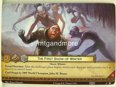 A Game of Thrones 2.0 LCG - 1x #079 The First Snow of Winter - WC2016