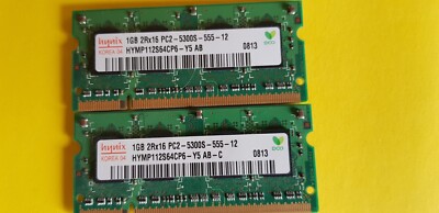 A-Tech 2GB (2x1GB) DDR2 667MHz SODIMM PC2-5300 1.8V CL5 200-Pin Non-ECC Unbuffered Laptop RAM Memory Upgrade Kit at