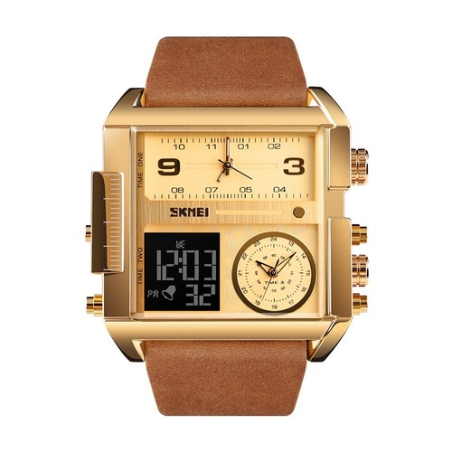 Orologio da polso 30m Militare SKMEI 1391 Uomo Analogico Quarzo Lusso Orologio da polso Digitale Quarzo - Foto 10 di 13