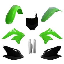 Kawasaki Plastic Kit KXF 250 2006 - 2008 OEM Green Black Motocross 91482