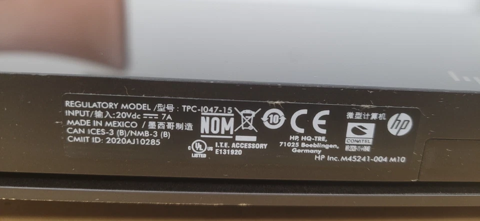 HP Engage One Pro TPC-1047-15, HP Advanced Fanless Hub TPC-1049-D & PowerAdapter - Image 3 of 4