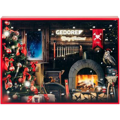 Gedore Red Adventskalender 2024 - 33-teilig Weihnachtskalender Werkzeugkalender