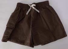 BROWNIE Girl Scout SHORTS XS UNIFORM SCOUTING Brown CAMPING Pocket Bow