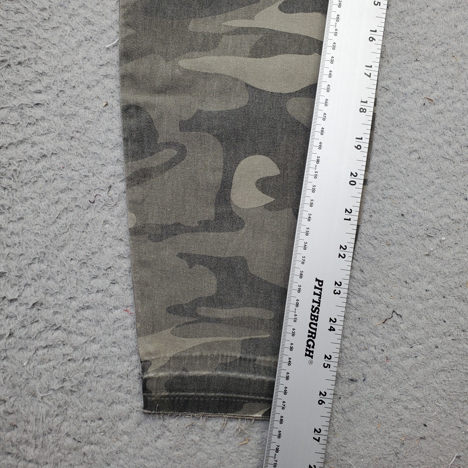 Rewash Jegging Jeans Women 13 Multi Camouflage Comfort Stretch Frayed Hem