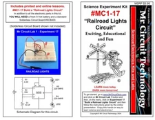 MC1-17 ** Mr Circuit Science ** Experiment Kit  -RAILROAD CROSSING LIGHTS