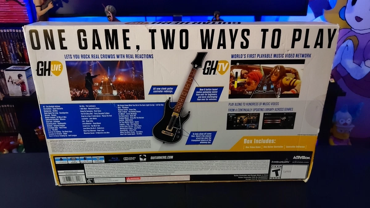 Guitar hero best sale playstation 3 bundle