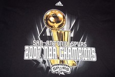 San Antonio Spurs 2007 NBA Champions adidas T-Shirt Youth LG 14/16