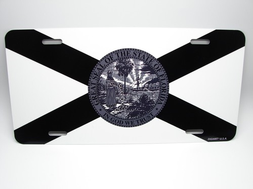 FLORIDA STATE TACTICAL FLAG Metal Novelty Car License Plate Auto Tag - Picture 6 of 15