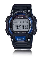 Casio Men's Digital Watch W-736H-2A - Vibration Alarm and 100M Water Resistance
