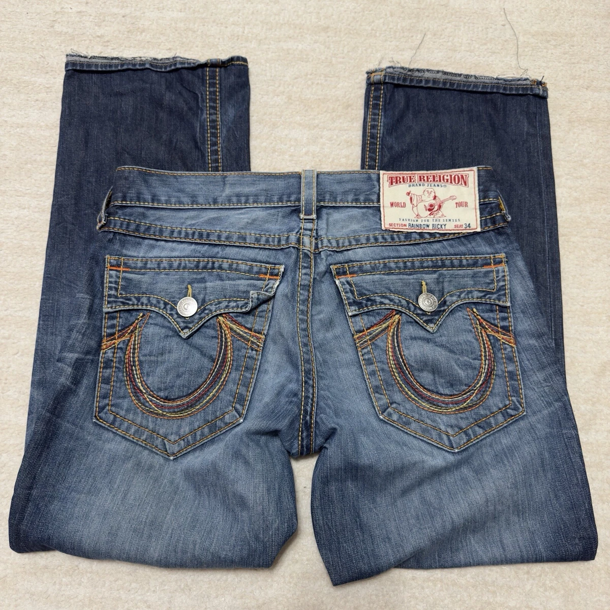 True Religion Jeans Men's Rainbow for sale - eBay