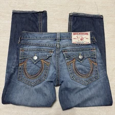 Vintage True Religion Rainbow Ricky Big T Jeans Men's Actual 38x31 Medium Wash