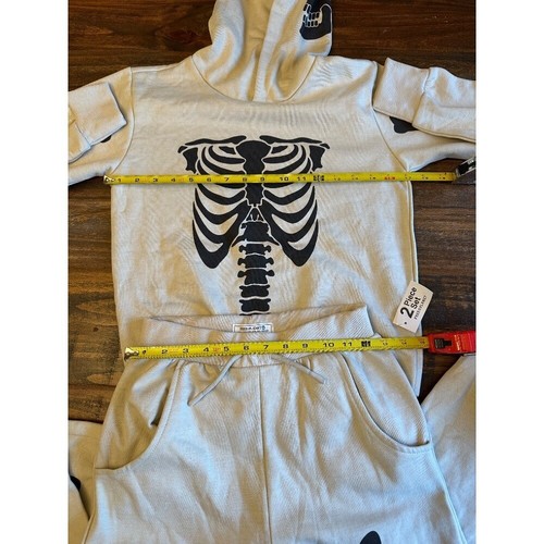 Free Planet Skeleton Outfit Set Halloween Costume Hoodie Joggers Size 10 - Picture 2 of 7