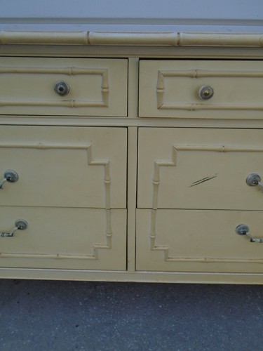 Fretwork Faux Bamboo Dresser Chinoiserie Allegro Thomasville Chippendale Regency - Picture 6 of 21