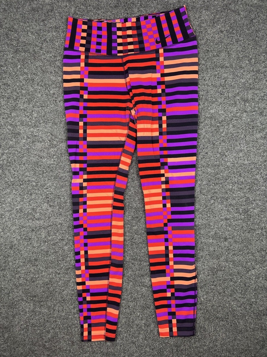 Nike Dri Fit Leggings Colorful Abstract Athletic Training Yoga Pants  Women’s M