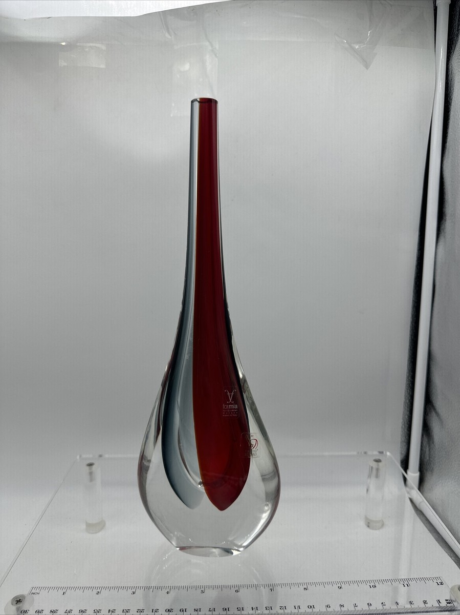 【美品】formia 花瓶glass Murano Authentic Murano Glass Vase Signed - Formia Luxury Brand New
