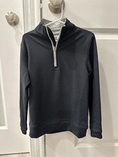 Peter Millar Perth Youth Performance Quarter-Zip Black XS
