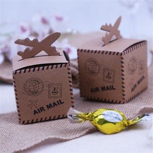 50pcs Wedding Candy Box Kraft Gift Box Packing Romantic Airplane Party Favor Bag Ebay