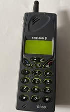 Raro 1998 Ericsson S868 (grigio) - telefono mattoncino Regno Unito - 900/1800 mhz GSM dual band