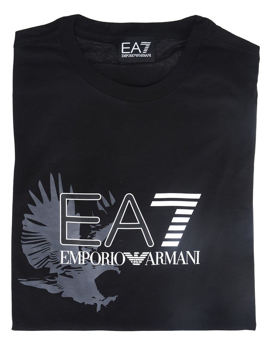 Emporio Armani EA7 T-Shirt Sweatshirt Man Black 3ZPT46PJM9Z 1200