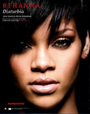 2007 Rihanna "Disturbia" Song Release Music Industry Promo Reprint Ad