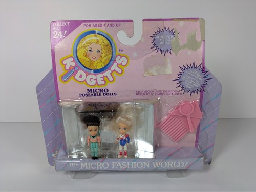 Meritus Kidgetts Micro Fashion World Mini Poseable Dolls Vtg 1989 Sealed #15040 - Picture 4 of 18