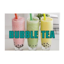 Decal Stickers Bubble Tea Outdoor Advertising Printing B Vinyl Store Sign Label