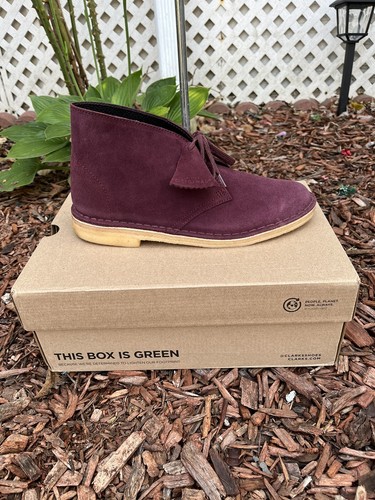 Clarks Original Women Desert Boot Bordeaux Suede - Picture 2 of 5