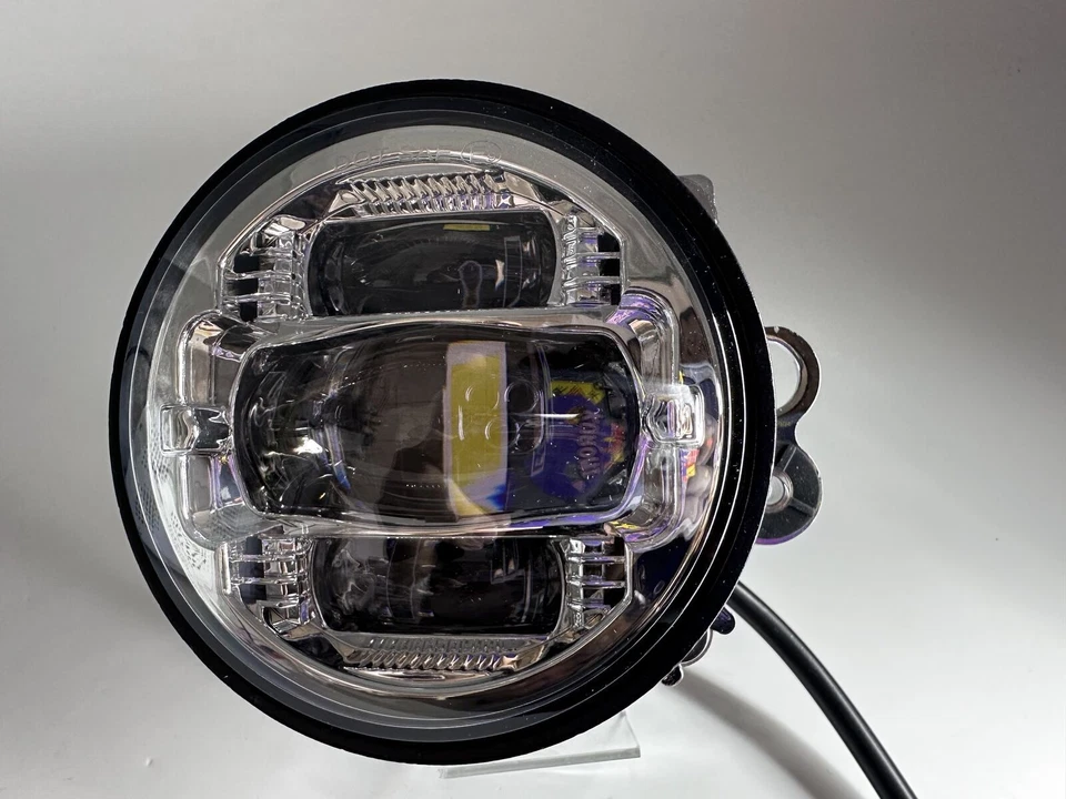 2 хромированных светодиодных противотуманных фары Plug and Play для Honda GL1800 Goldwing 1800 2002-2010 - Изображение 3 из 4