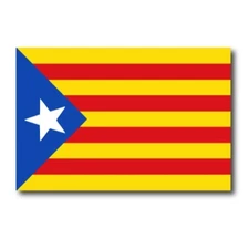 Catalonia Flag Car Magnet Decal - 4 x 6 Heavy Duty for Car Truck SUV