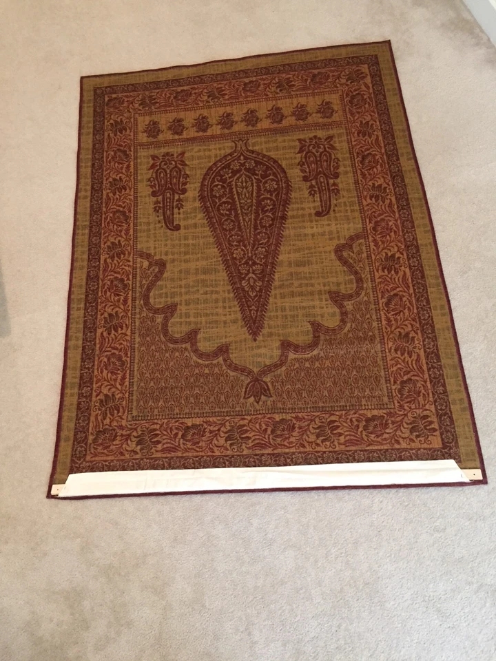 Large French Style Tapestry Wall Hanging Elegant Home Decorating 74" X 55" - Image 2 of 4