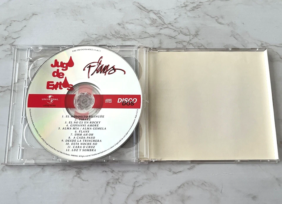Flans Jugo De Exitos 2 CD ОРИГИНАЛ. 1998 Universal No Controles, Bazar, Cara O Cruz - Изображение 3 из 4