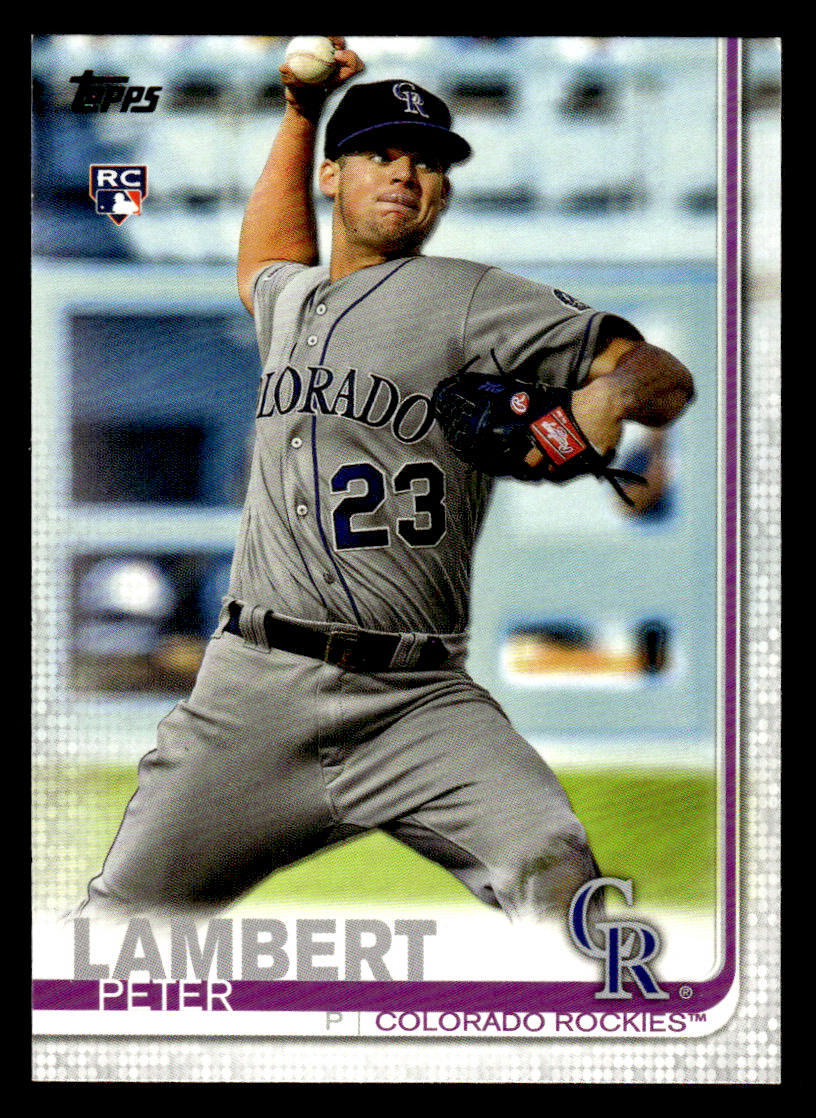 2019 Topps Update #US73 Peter Lambert Rookie Card Colorado Rockies