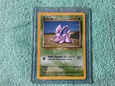 1999 Pokemon Card Base Set Rare. Nidoran Nm Mint