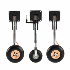 Electric Servoless Retracts Landing Gears w/ Wheels 200mm for 4-6kg RC Plane