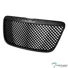 Topline For 2011-2014 Chrysler 300/300C Mesh Front Bumper Grille - Matte Black