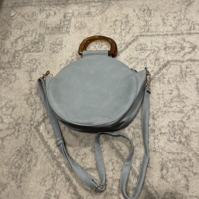 Violet Ray Women's Circle Satchel Handbag Blue