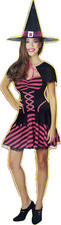 3pc TEEN WITCH Dress Hat Capelet Halloween Costume Girl XL 12-14 Junior XS 1-3