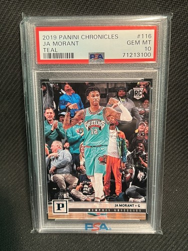 Ja Morant 2019 20 Panini Chronicles Rookie Card 116 PSA 10 GEM Young 