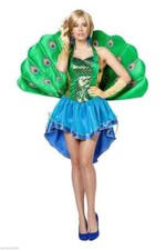 Pfau Pfauen Kostüm Kleid Paradiesvogel Vogel Pfauenkostüm Flügel Pfauenkleid