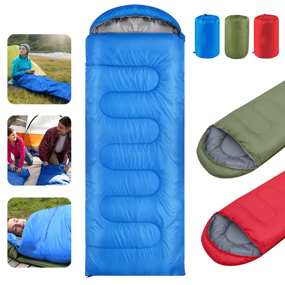 4 Season Sleeping Bag Waterproof Outdoor Camping Hiking Envelope Single