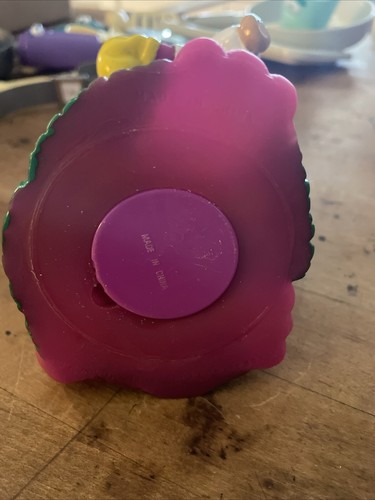 Vintage • 1992 • 6" Barney The purple Dinosaur Baseball Piggy Bank With Plug - Picture 5 of 6