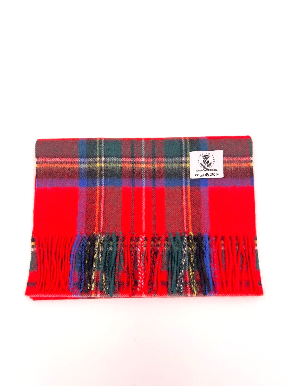 Sciarpa Cashmere Sciarpa In Cashmere 100% Tartan Royal Stewart - Foto 8