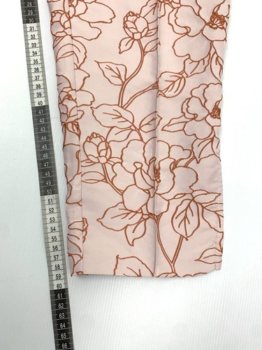 NEW Keepsake Pants XS Entrance Pink Floral Textured Tapered Evening Formal Work - Foto 8 di 10