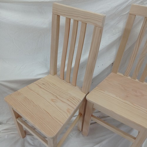 Pareja de SILLAS macizas. Madera maciza. Nuevas - Imagen 2 de 3